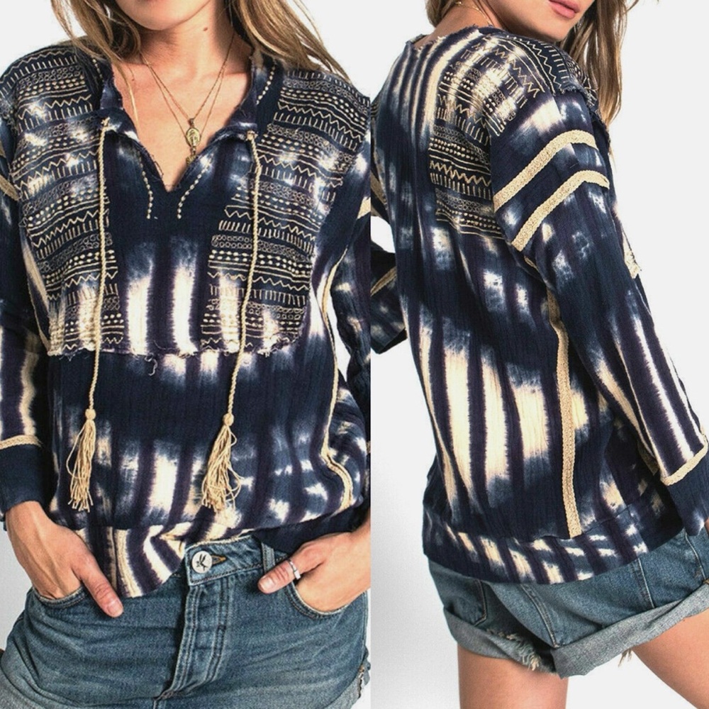 Free People Tie Dye Top